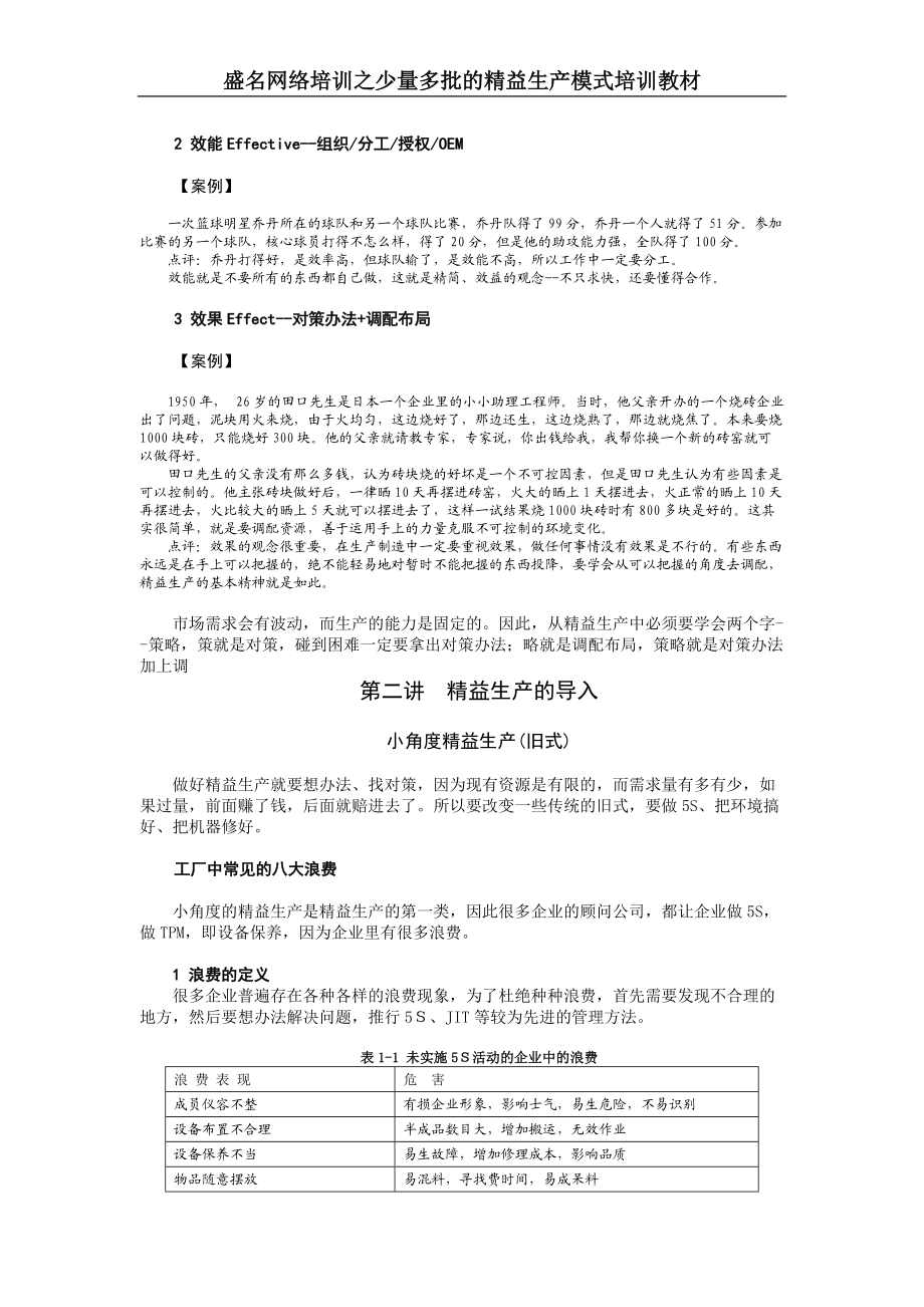 少量多批的精益生产模式培训课件（完整讲义版）.docx_第2页