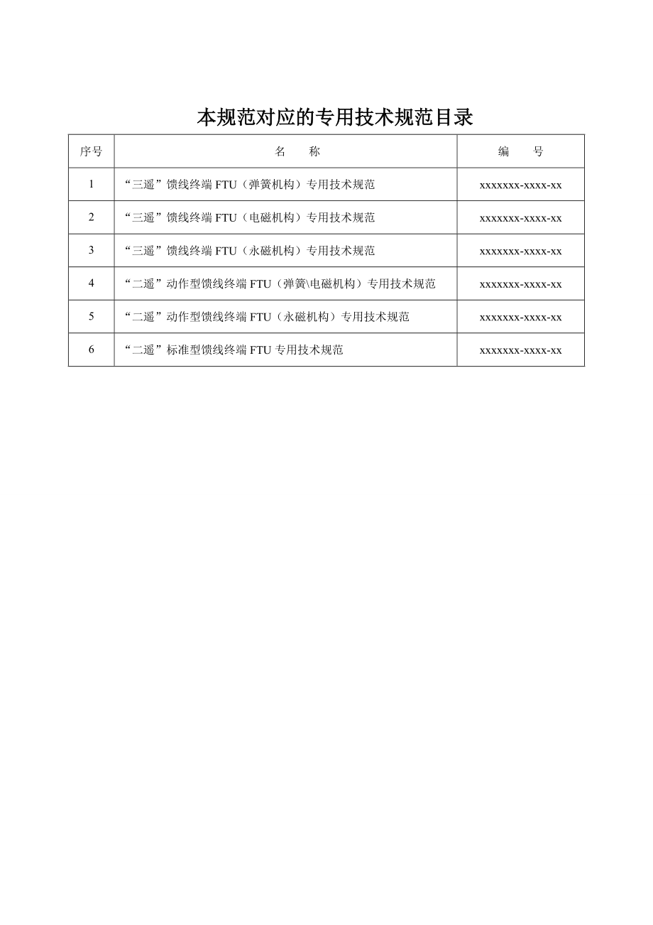 XXXXXXX-0000-XX馈线终端FTU通用技术规范.docx_第2页