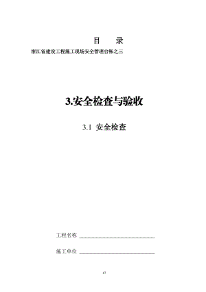 XXXX浙江省建设工程施工现场安全管理台帐实施指南(三、.docx