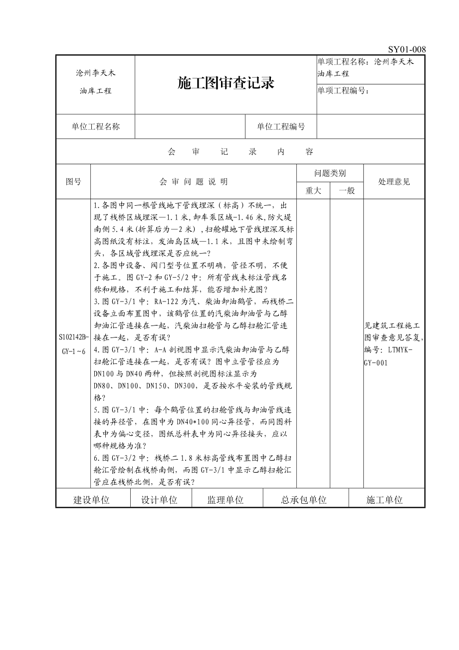 SY01-008施工图审查记录.docx_第1页