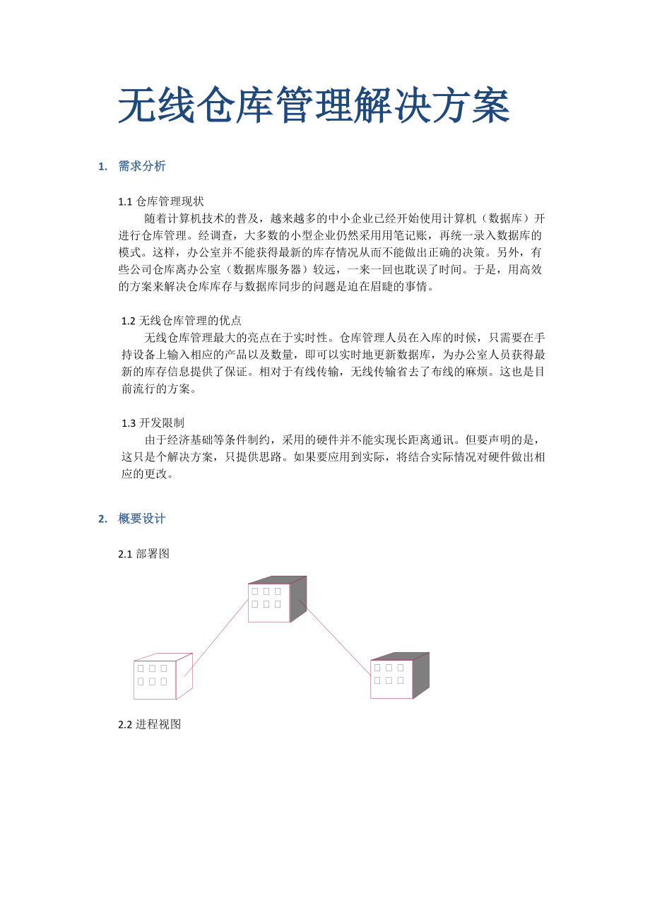 无线仓库管理解决方案.docx_第1页