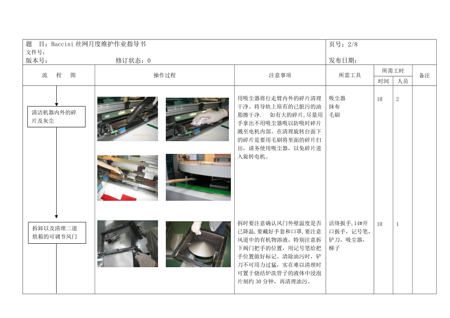 丝印设备月度维护维修手册.docx_第2页