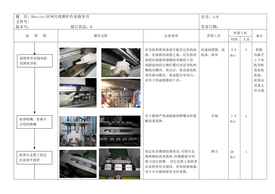 丝印设备月度维护维修手册.docx_第3页