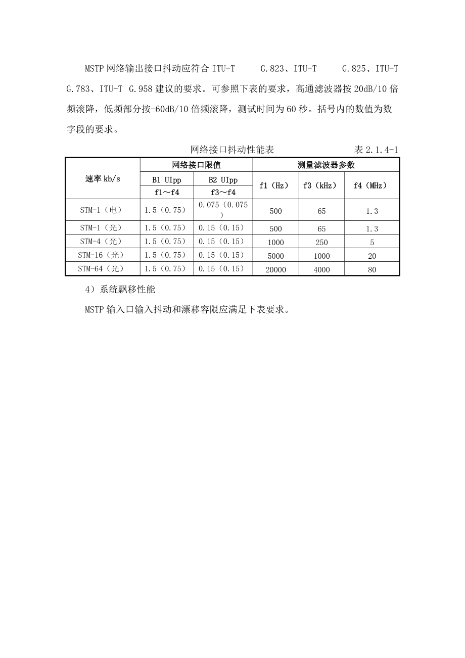 传输设备、电源设备技术指标：.docx_第2页