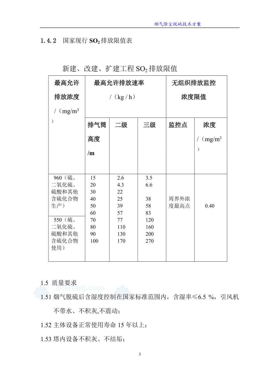 山西某40t锅炉烟气除尘脱硫工程技术方案_secret.docx_第3页