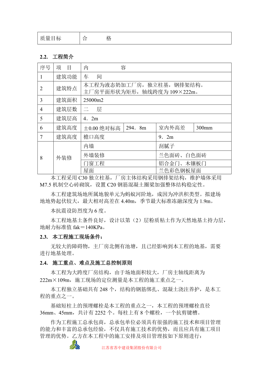 哈尔滨蒙牛液态奶车间施工组织设计.docx_第3页