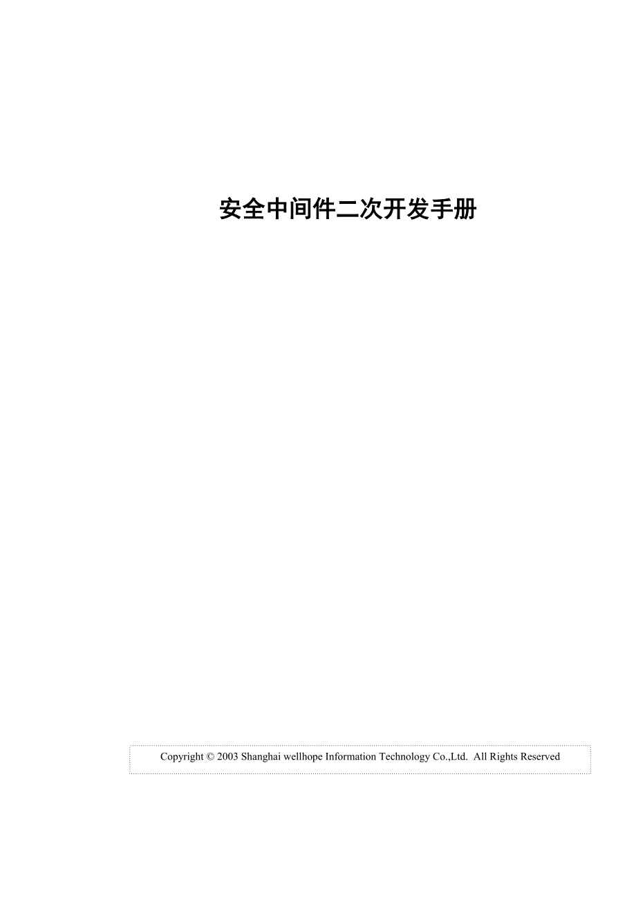 安全中间件二次开发手册(1).docx_第1页