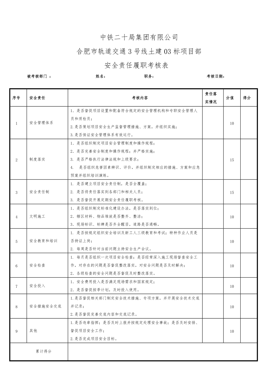 安全生产责任制考核表(DOC31页).doc_第3页