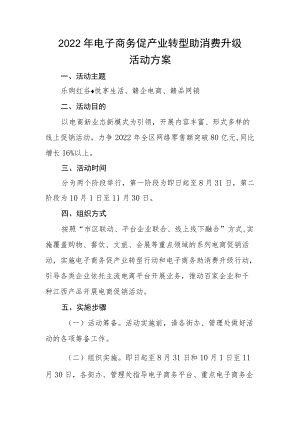 电子商务促产业转型助消费升级网购活动方案.docx