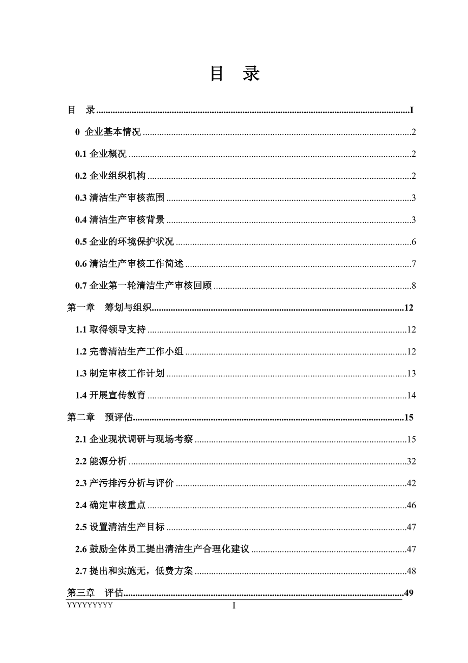 某塑料化纤有限公司清洁生产审核报告.docx_第3页