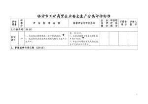 临沂市工矿商贸企业安全生产分类评估标准.docx