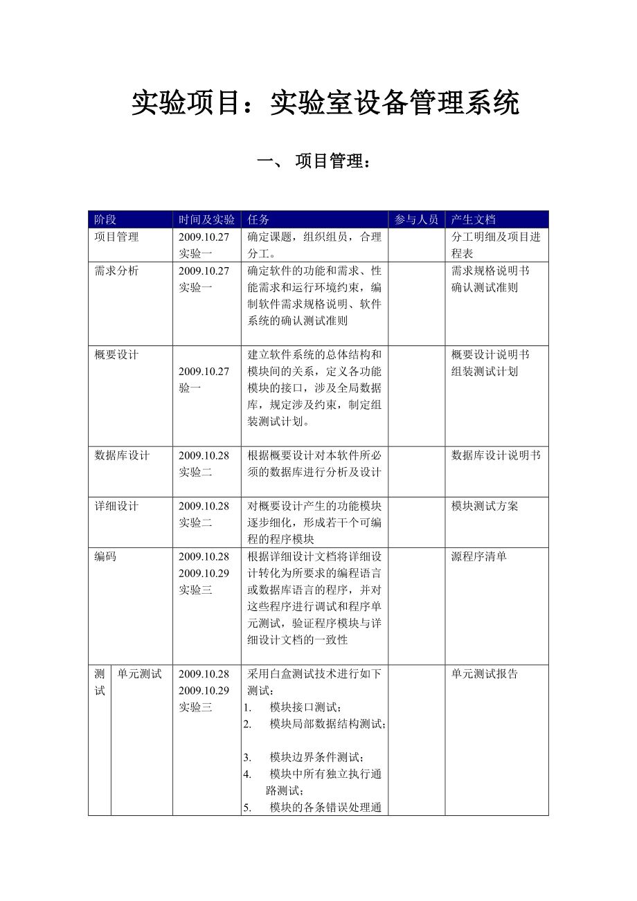 实验室设备管理系统实验.docx_第1页