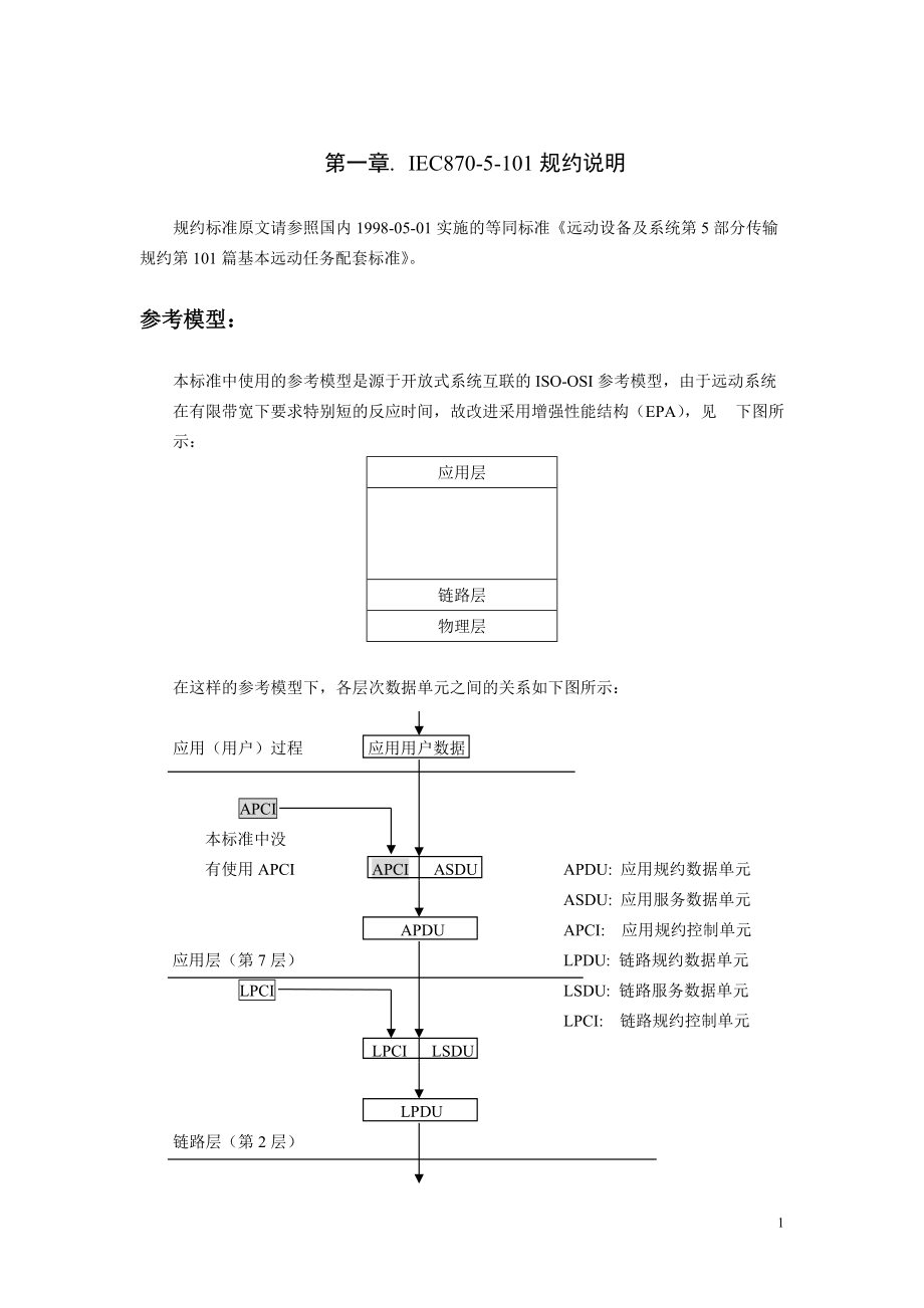 IEC60870-5-101规约说明(DOC31页).doc_第1页