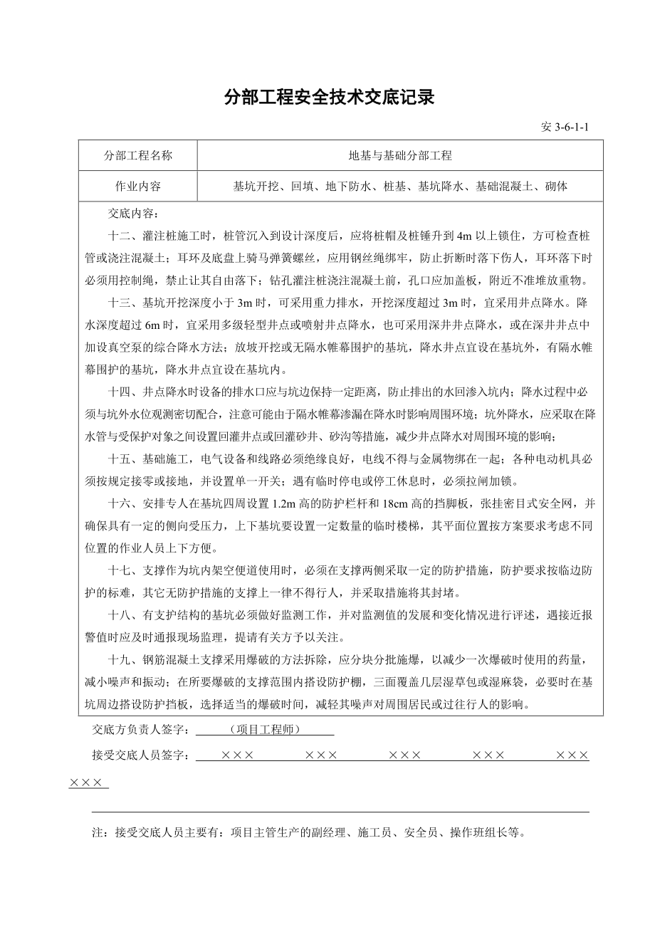 分部+分项工程安全技术交底清单(全)(DOC30页).doc_第3页