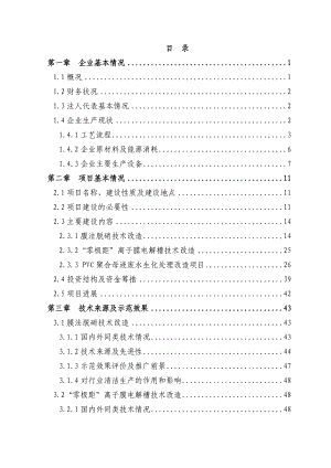 XX化工有限责任公司氯碱装置清洁生产改造项目.docx