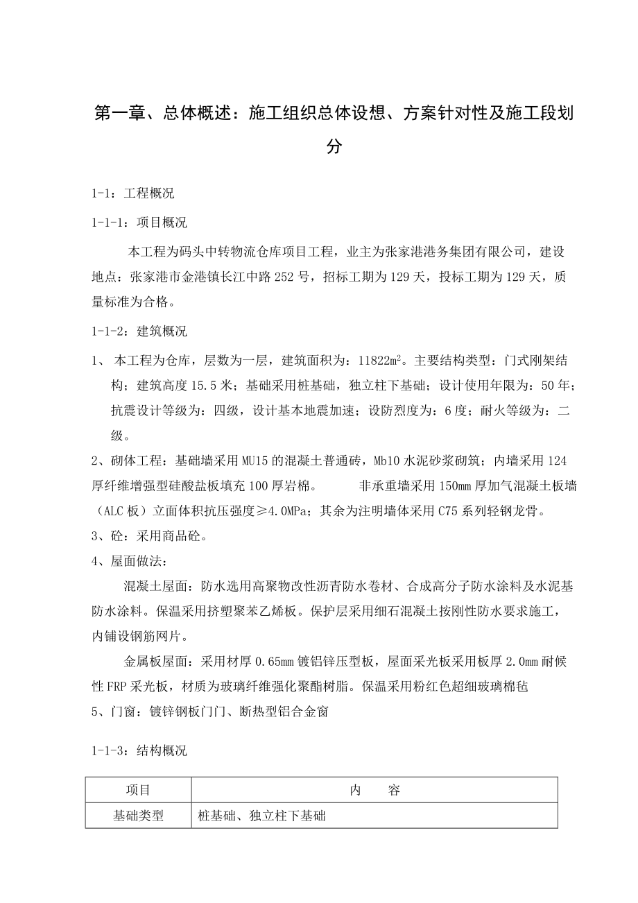 仓库施工组织设计_2.docx_第1页