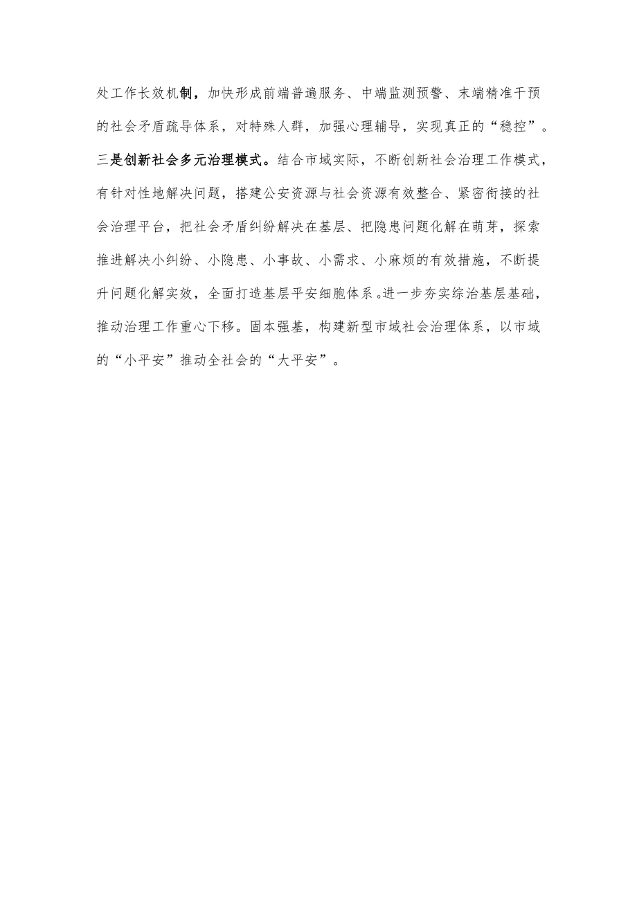 社会治理研讨发言：打造市域社会治理现代化新模式（公安局警务督察支队队长）.docx_第2页