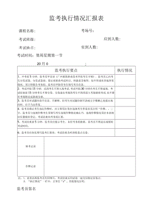 监考执行情况汇报表.docx