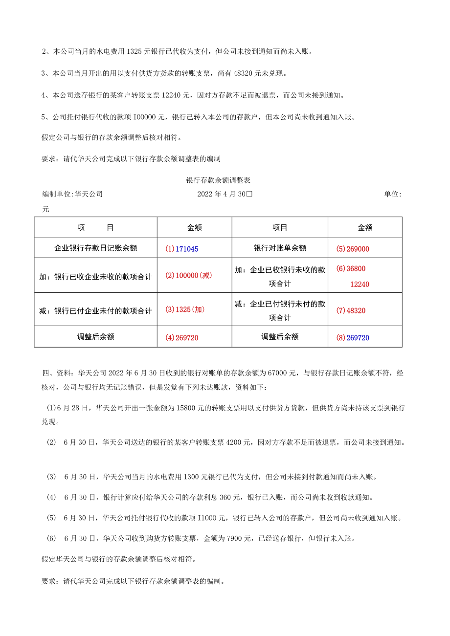 银行余额调节表习题4.docx_第3页