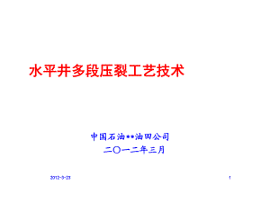 水平井多段压裂工艺技术.docx