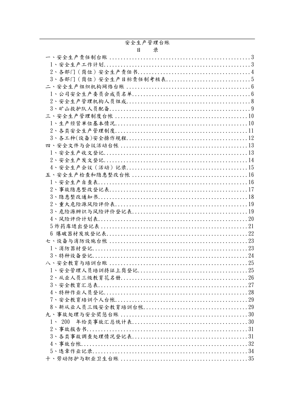 非煤矿山安全生产管理台账(DOC45页).doc_第1页