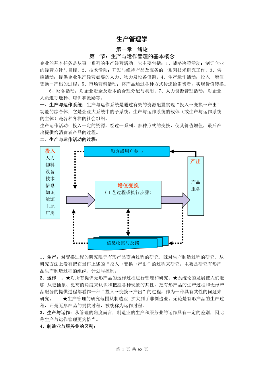 生产管理学培训课程.docx_第1页