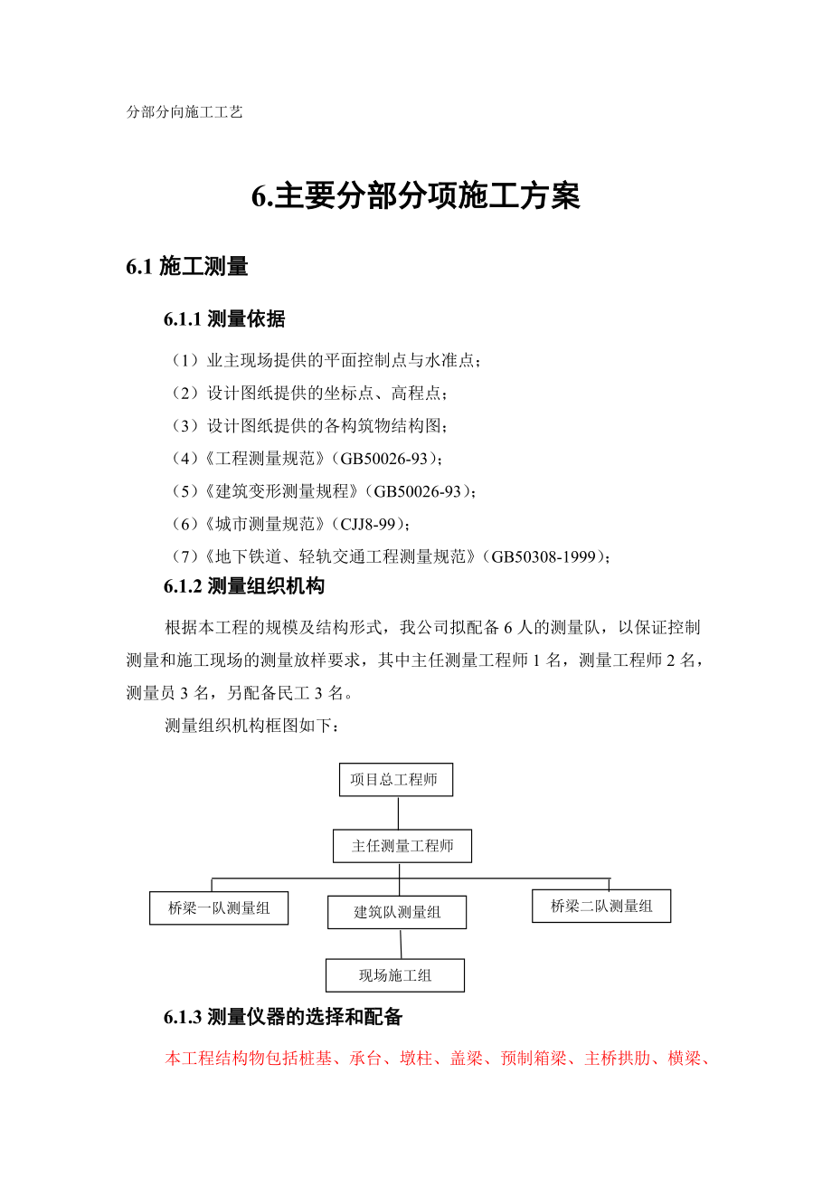 桥梁分部分项施工工艺方案.docx_第1页