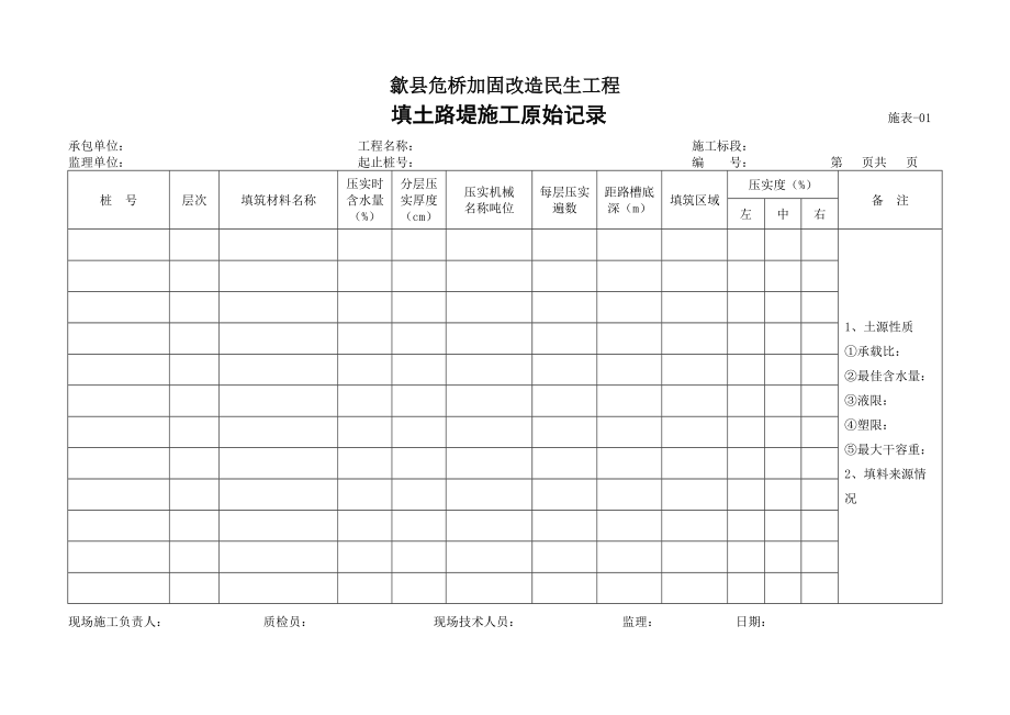 现场施工记录表范本.docx_第2页