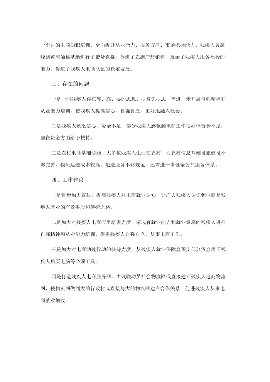 调研报告：电子商务在推动残疾人就业中的作用.docx_第2页