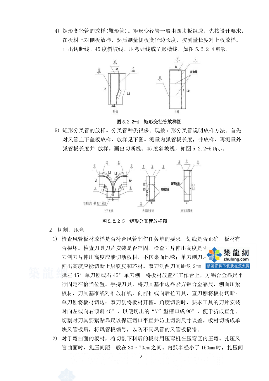 酚醛双面彩钢复合风管制作安装施工工艺.docx_第3页