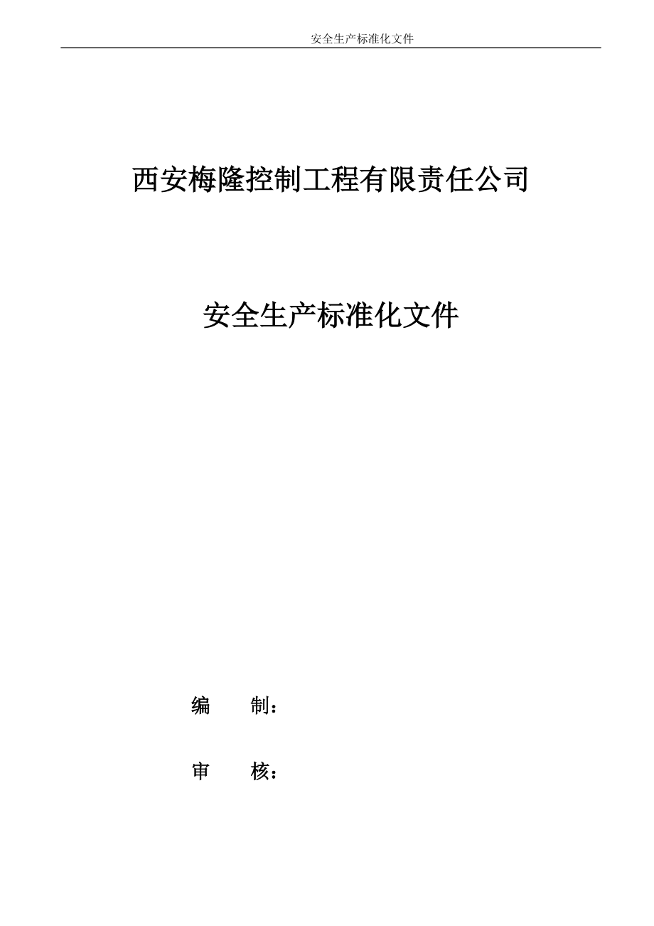 某工程有限责任公司安全生产标准化文件.docx_第1页