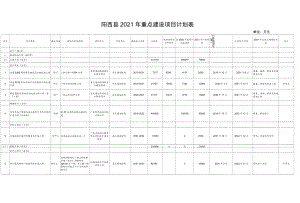 阳西县2021年重点建设项目计划表.docx