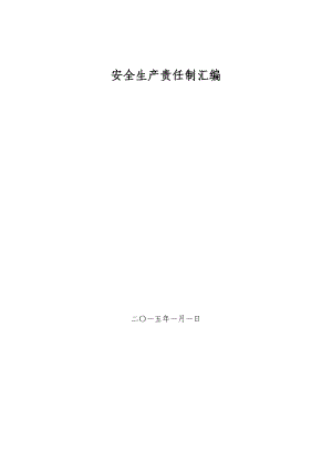 煤矿安全生产责任制汇编(最新).docx