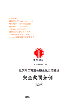 高速公路安全奖罚细则.docx