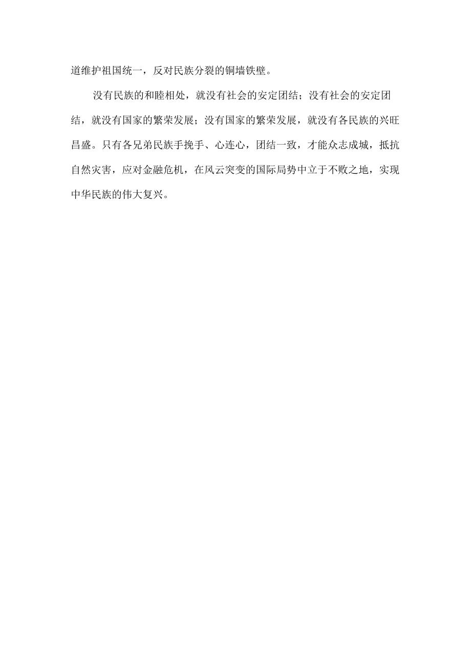 铸牢中华民族共同体意识反思材料.docx_第2页