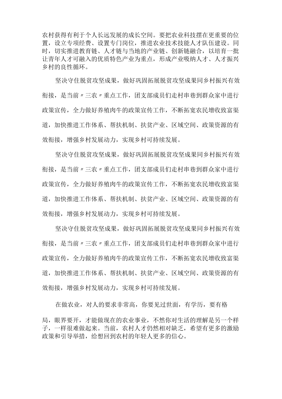 青年人才对乡村振兴的重要意义1200字.docx_第2页