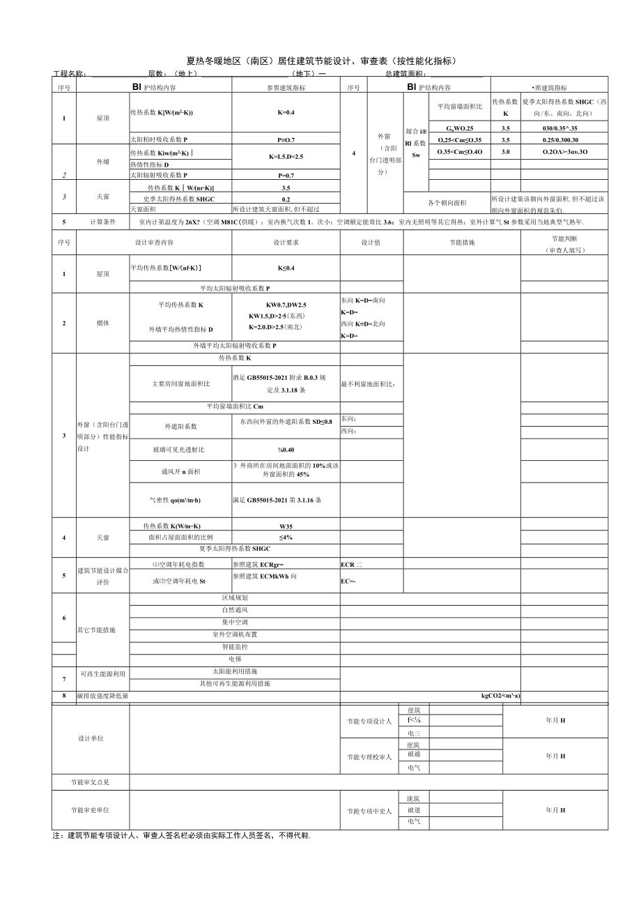 附表1 居住建筑节能设计报审表（按规定性指标）.docx_第1页