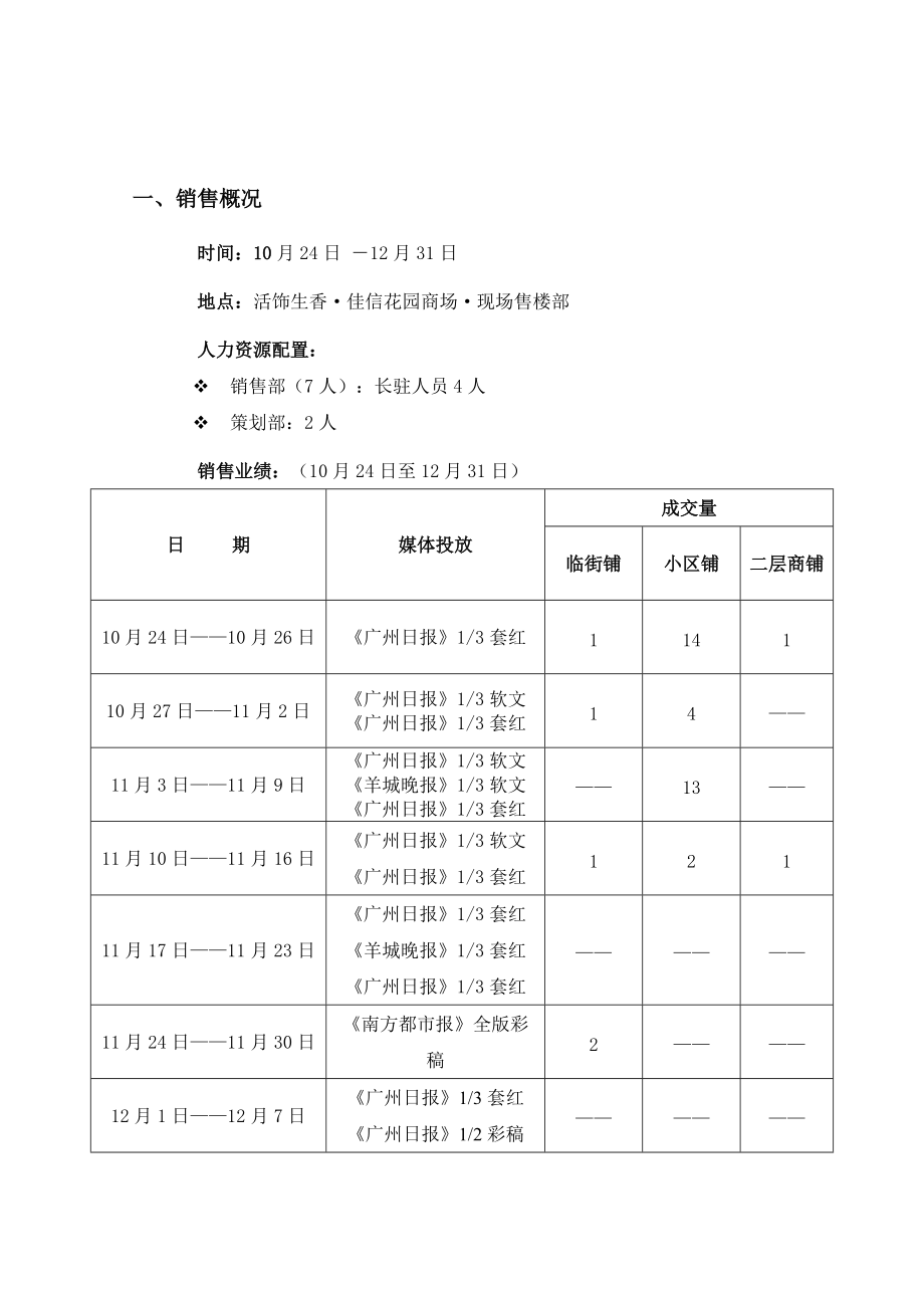 某花园商场销售总结报告.docx_第2页