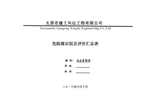 危险源识别及评价汇总表.docx