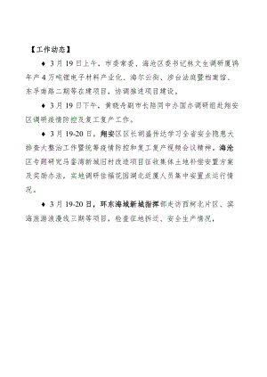 厦门市应对新型冠状病毒肺炎疫情加快推动建设项目有序开复工工作简报.docx