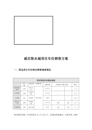 某水城项目车位销售方案.docx