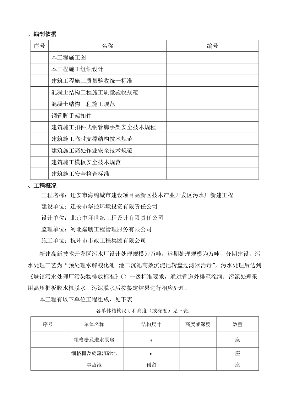 污水处理厂模板施工方案.docx_第3页