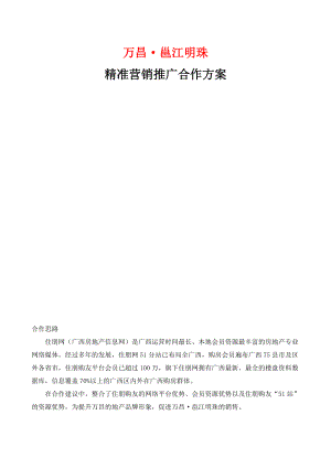 某地产公司精准营销推广合作方案.docx