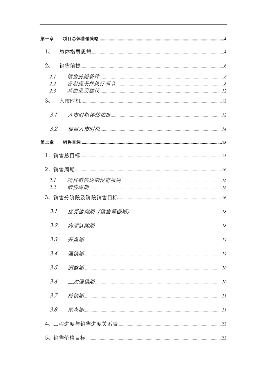 某公司项目总体营销策略报告.docx_第1页