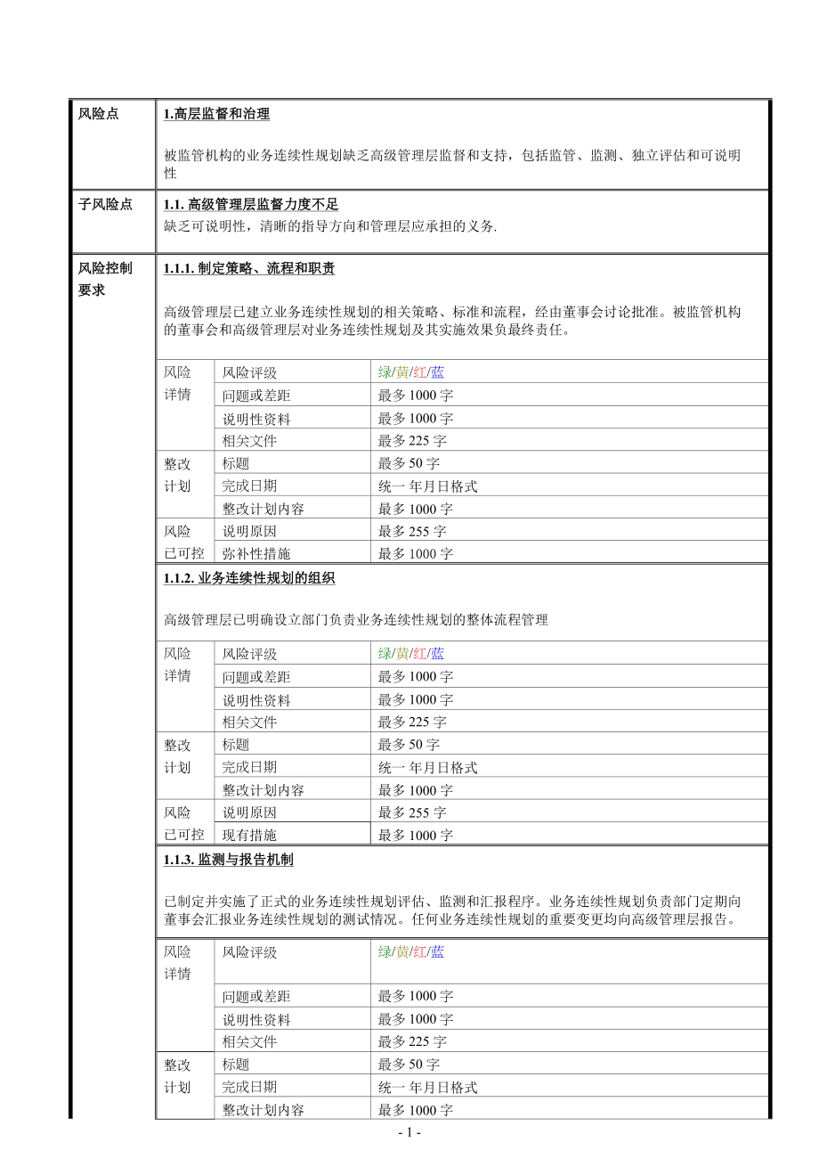 业务连续性计划监管控制自我评估模板.docx_第3页