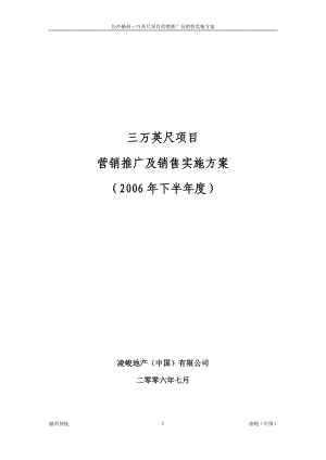 三万英尺项目营销推广及销售实施方案定稿.docx