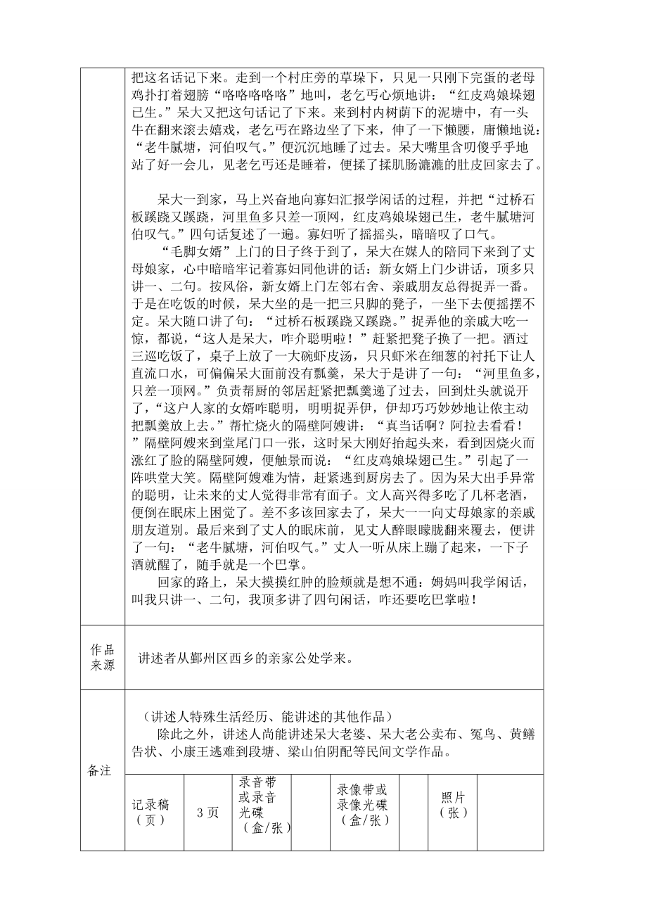 浙江省非物质文化遗产调查表汇编.docx_第2页