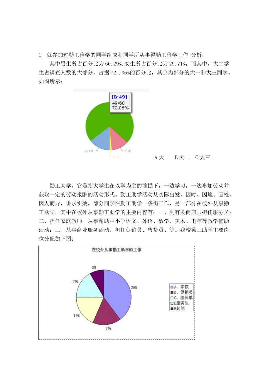 关于大学生勤工俭学的调研报告.docx_第3页