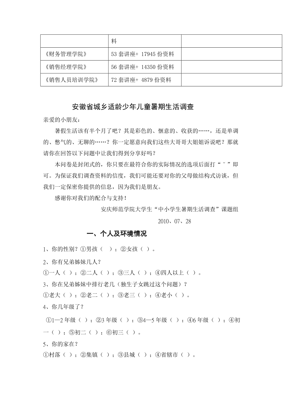 关于安徽省城乡适龄少年儿童暑期生活的调查.docx_第2页