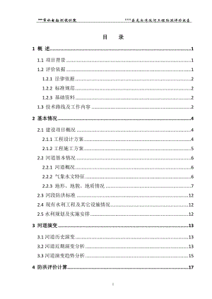 某改河工程防洪评价报告.docx